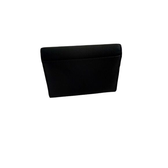 Kate Spade Womens Black Leather Snap Closure Gold Tone Bi-Fold Wallet - Picture 2 of 7